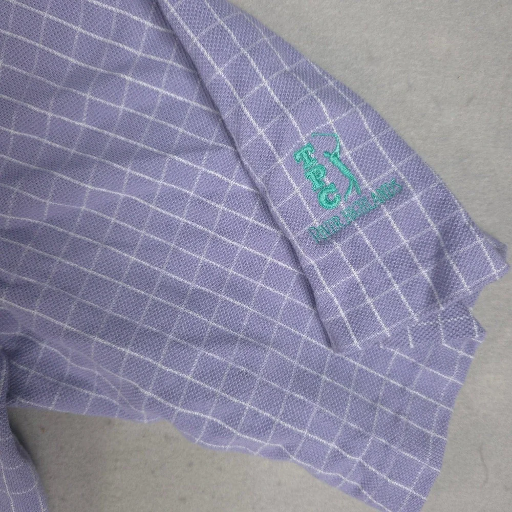 Ralph Lauren Golf‎ Polo Shirt Plaid Short Sleeve Casual XL
